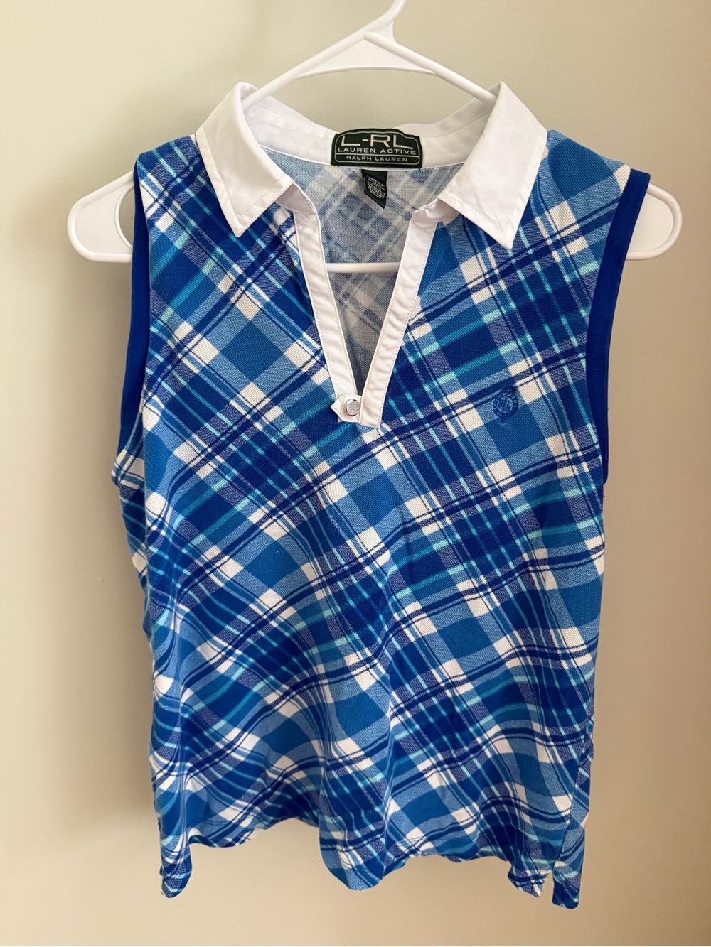 Vintage Ralph Lauren Active Women’s Sleeveless Blue Polo